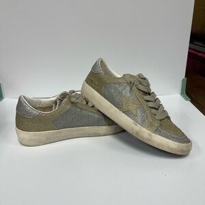 Vintage Havana Glitter Star Sneakers Women’s Size 9 Lace-Up Shoes